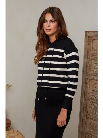 Joséfine Pullover "Xenia" in Schwarz/ Weiß