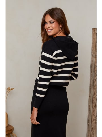 Joséfine Pullover "Xenia" in Schwarz/ Weiß
