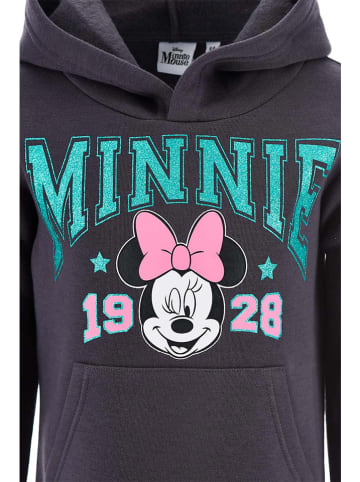 Disney Minnie Mouse Bluza "Minnie" w kolorze antracytowym ze wzorem