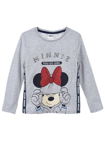Disney Minnie Mouse Longsleeve "Minnie" in Grau/ Bunt