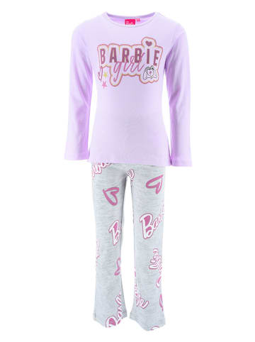 Barbie Pyjama "Barbie" in Grau/ Lila