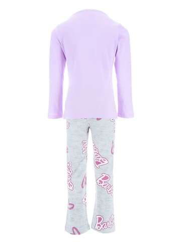 Barbie Pyjama "Barbie" in Grau/ Lila