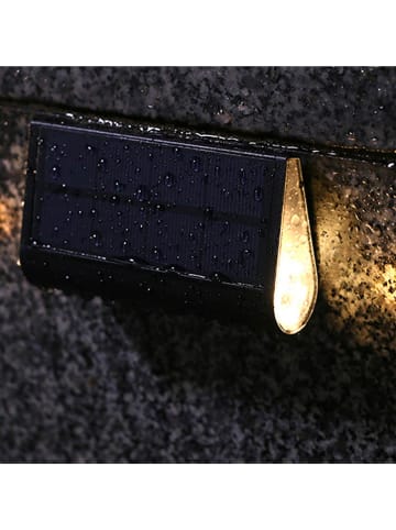 lumisky Lampy solarne LED (4 szt.) w kolorze czarnym - 10,9 x 6,3 cm