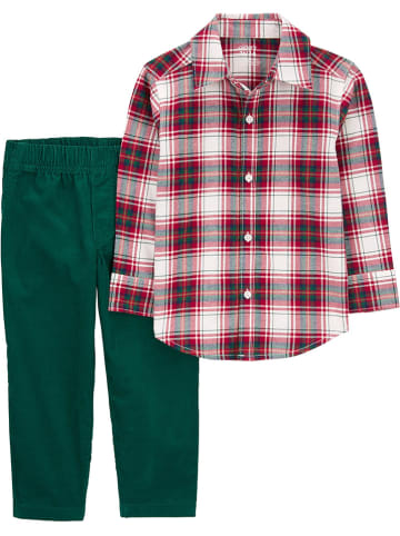 carter's 2tlg. Outfit in Rot/ Grün