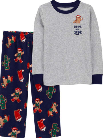 carter's Pyjama grijs/donkerblauw