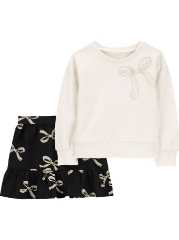 carter's 2-delige outfit crème/zwart