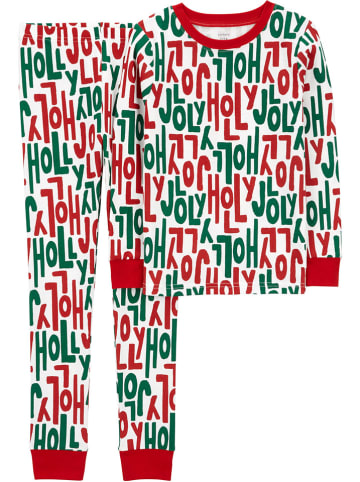 carter's Pyjama in Grün/ Rot/ Weiß