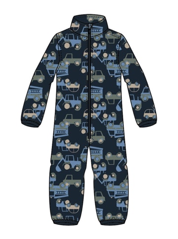 name it Fleece-Overall in Dunkelblau/ Bunt