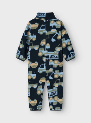 name it Fleece-Overall in Dunkelblau/ Bunt