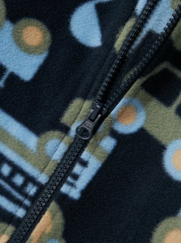 name it Fleece-Overall in Dunkelblau/ Bunt