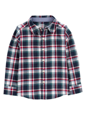 OshKosh Hemd in Dunkelblau/ Rot