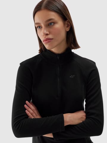 4F Fleecepullover in Schwarz