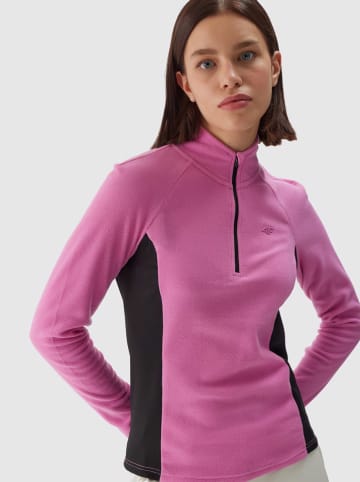 4F Fleece trui roze/zwart
