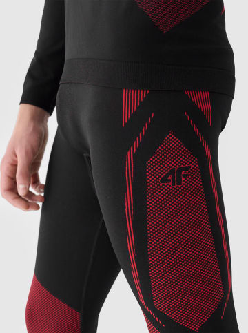 4F Thermounterhose in Schwarz/ Rot