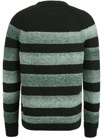 CAST IRON Pullover in Schwarz/ Türkis