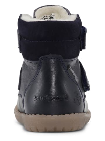 Bundgaard Leder-Winterboots "Rabbit" in Dunkelblau