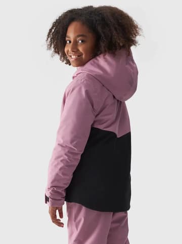 4F Kurtka narciarska w kolorze jasnoróżowo-czarnym