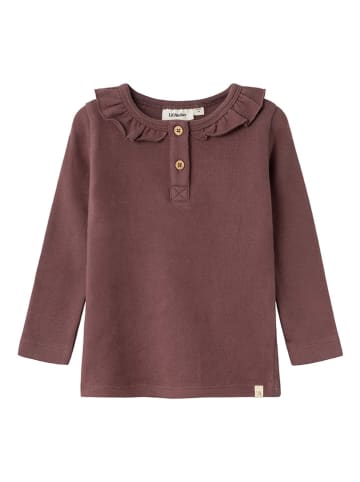 Lil Atelier Longsleeve in Dunkelrot