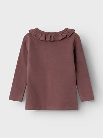 Lil Atelier Longsleeve in Dunkelrot