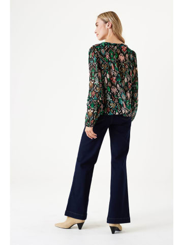 Garcia Blouse zwart/groen/rood