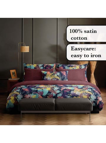 CXL by Christian Lacroix Satin-Bettwäsche-Set in Lila/ Bunt