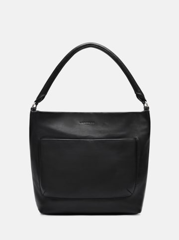 LIEBESKIND BERLIN Leder-Schultertasche in Schwarz - (B)30 x (H)40 x (T)13 cm
