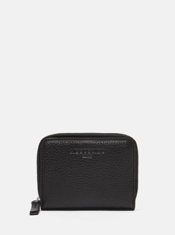 LIEBESKIND BERLIN Leder-Geldbörse in Schwarz - (B)15 x (H)11 x (T)4 cm