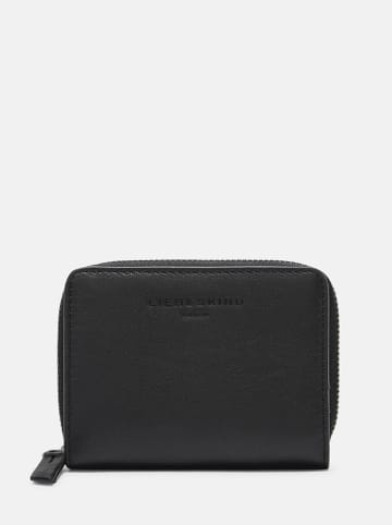 LIEBESKIND BERLIN Leder-Geldbörse in Schwarz - (B)18 x (H)12 x (T)4 cm