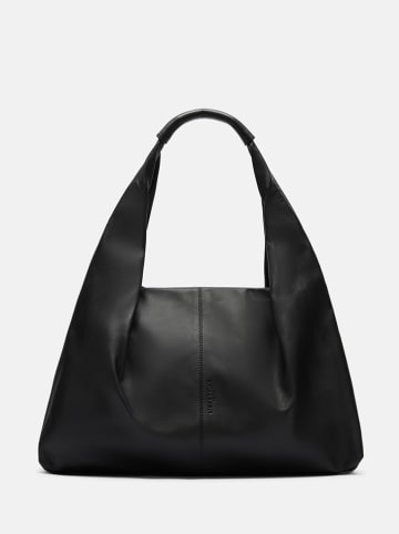 LIEBESKIND BERLIN Leder-Schultertasche in Schwarz - (B)41 x (H)31 x (T)13 cm