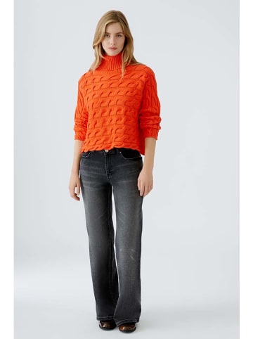Oui Rollkragenpullover in Orange