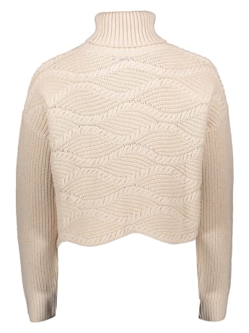 Oui Rollkragenpullover in Beige