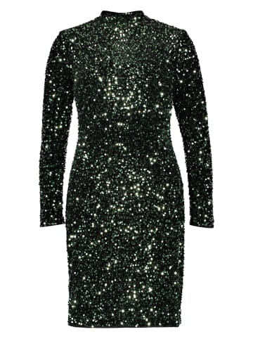 Oui Kleid in Schwarz/ Grün