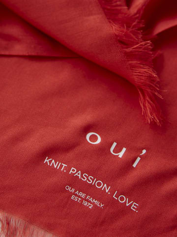 Oui Schal "Aura" in Rot - (L)190 x (B)72 cm