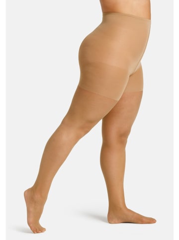 camano 2er-Set: Strumpfhosen "Basic Curvy" in Hellbraun - 20 DEN