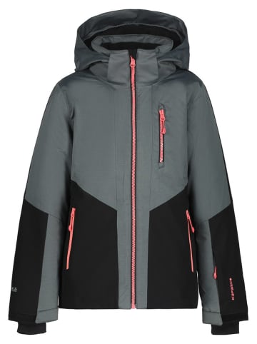 Icepeak Ski-/ Snowboardjacke "Lanett" in Grau/ Schwarz