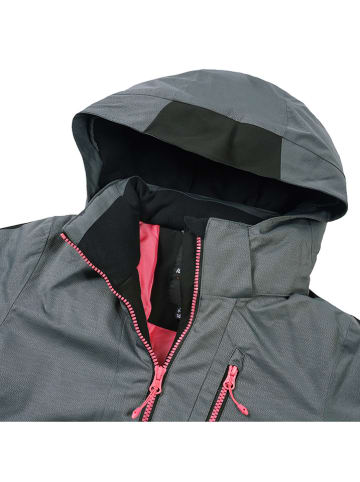 Icepeak Kurtka narciarska "Lanett" w kolorze szaro-czarnym