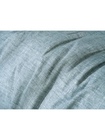 HNL Flanellen beddengoedset "Flanella di Lino" blauw