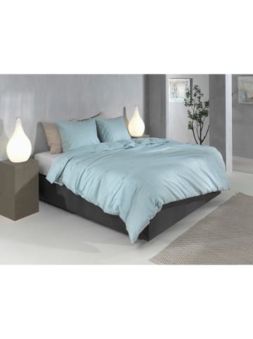 HNL Flanellen beddengoedset "Flanella di Lino" mintgroen