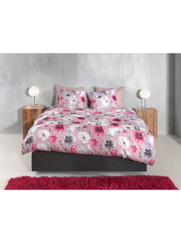 HNL Flanellen beddengoedset "Gioia" lichtroze