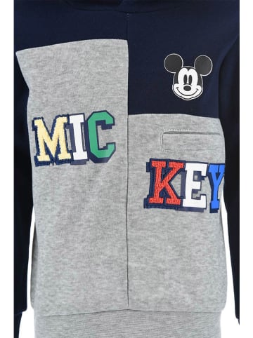 Disney Mickey Mouse Hoodie "Mickey" in Dunkelblau/ Grau