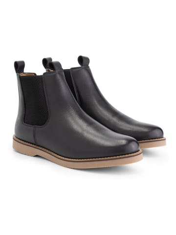 TRAVELIN' Leder-Chelsea-Boots "Blagnac" in Schwarz