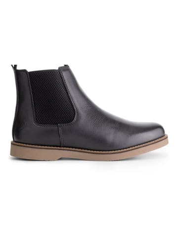 TRAVELIN' Leder-Chelsea-Boots "Blagnac" in Schwarz