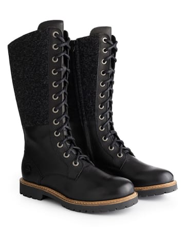 TRAVELIN' Leder-Stiefel "Hellvik" in Schwarz