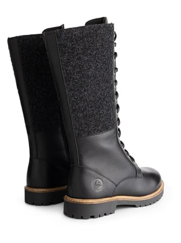 TRAVELIN' Leder-Stiefel "Hellvik" in Schwarz