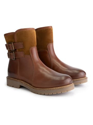 TRAVELIN' Leren boots "Hestnes" lichtbruin