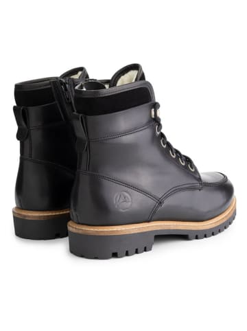 TRAVELIN' Leren boots "Hevik" zwart