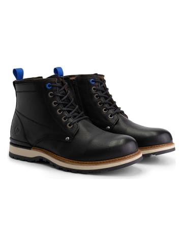 TRAVELIN' Leder-Boots "Malberg" in Schwarz