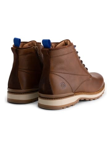 TRAVELIN' Leren boots "Malberg" lichtbruin
