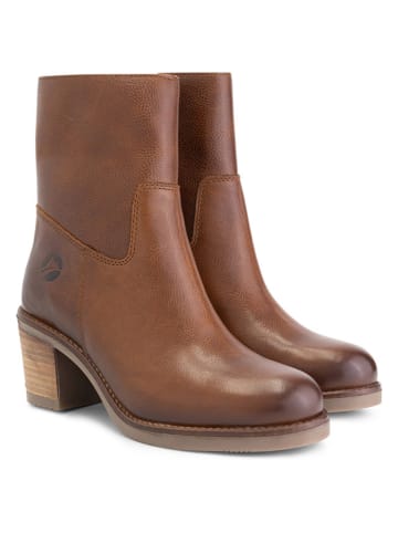 TRAVELIN' Leder-Stiefeletten "Sartene" in Hellbraun