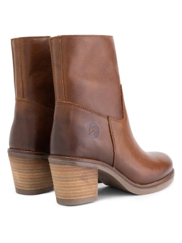TRAVELIN' Leder-Stiefeletten "Sartene" in Hellbraun